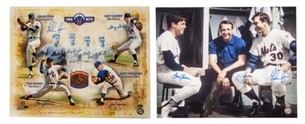 Pair of 1969 Young Guns New York Mets Signed 16x20s Photos 
